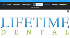 Desktop Screenshot of lifetimedentalgroup.com